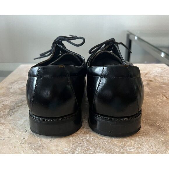 Stacy Adams Dress Shoes Mens 10.5 M Drake Oxford Black Leather Lace Up 20130-001 - Picture 3 of 7